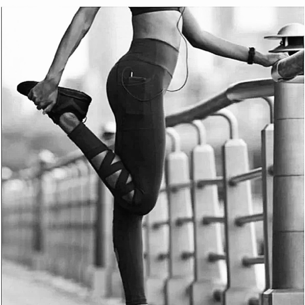 VSX sport lace up leggings with pockets